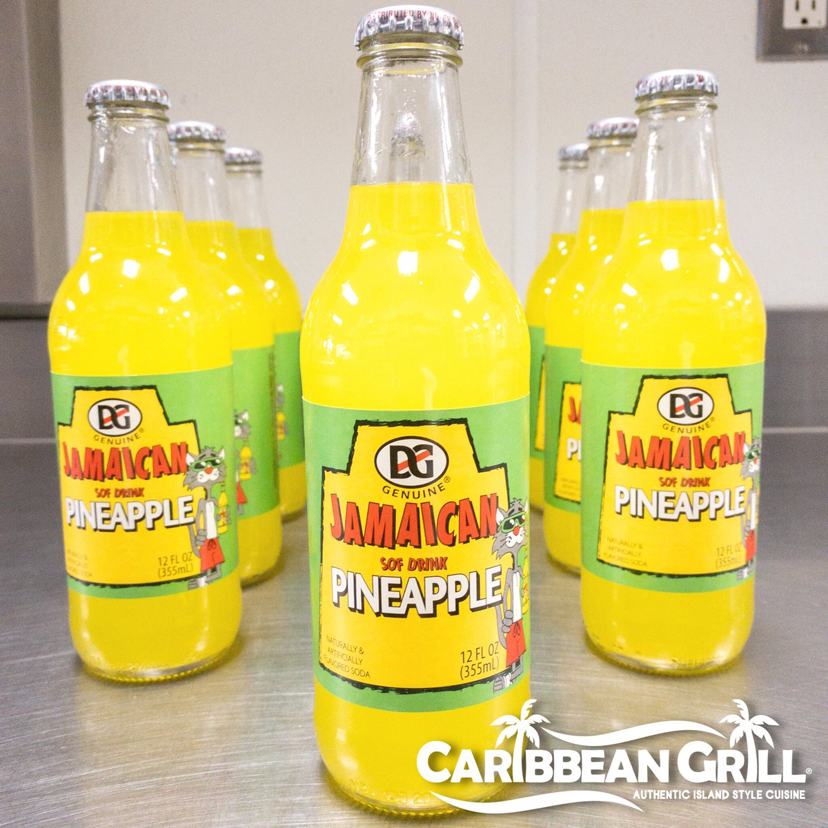 Caribbean_Grill's tweet photo. Get CG delivered to you with Grubhub + DoorDash. 🚗💨  Then wash it all down with a refreshing pineapple flavor imported Jamaican brand soda! 🍍 Order online https://t.co/I1KD3SG23x! https://t.co/H1pKfE72h0