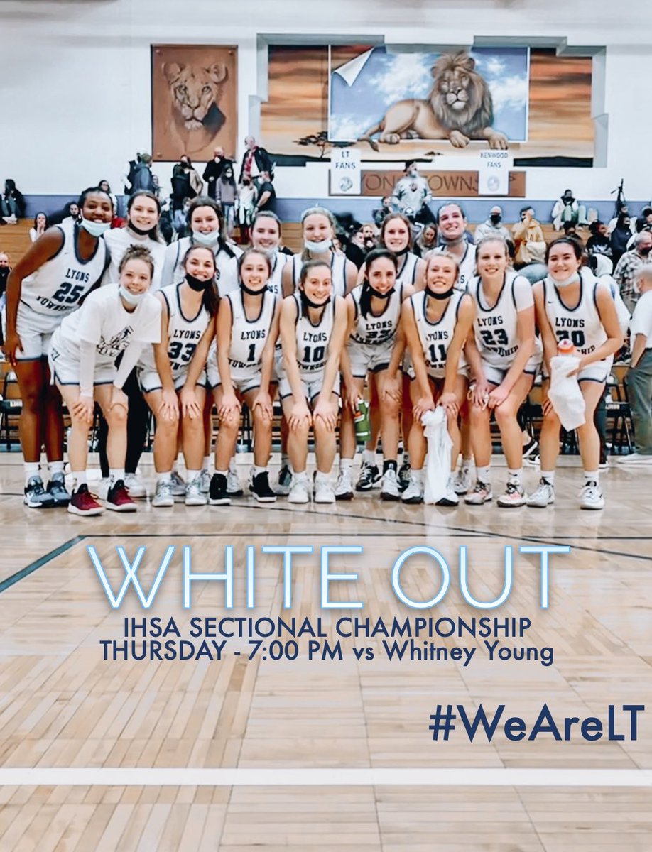 Final home game for <a href="/LTHSGirlsBBall/">LT Girls Basketball</a> as they take on Whitney Young for the <a href="/IHSAState/">IHSA State</a> Sectional Championship Thursday night at 7:00 pm. Let’s pack the NC Field House one more time! #WeAreLT