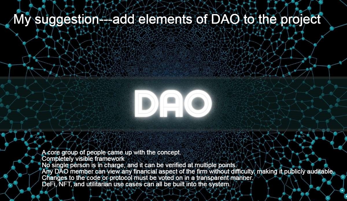 Alex55377313's tweet photo. My suggestion--add elements of DAO to the project
@SubQueryNetwork
#SubQueryFebruary
#PolkaDot
#web3 https://t.co/HkvitY3wf3