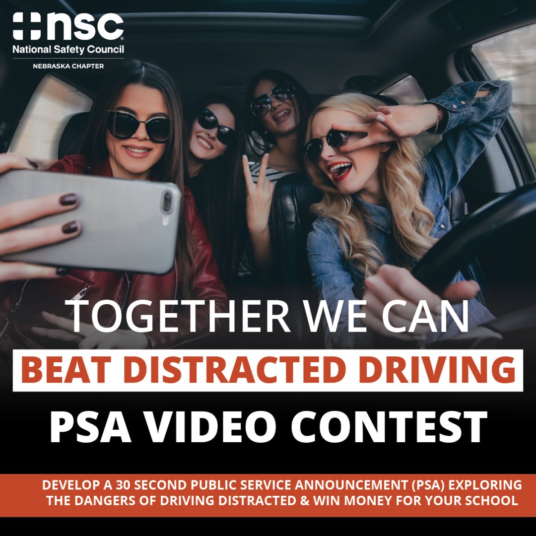 safenebraska's tweet image. Our Video Contest starts THIS FRIDAY!
We have some amazing schools already registered. and we cannot wait to see all of your hard work!
Make sure to follow along with #BeatDistractedDriving to see everyone&apos;s entries, and engage with your favorite PSAs to help them...