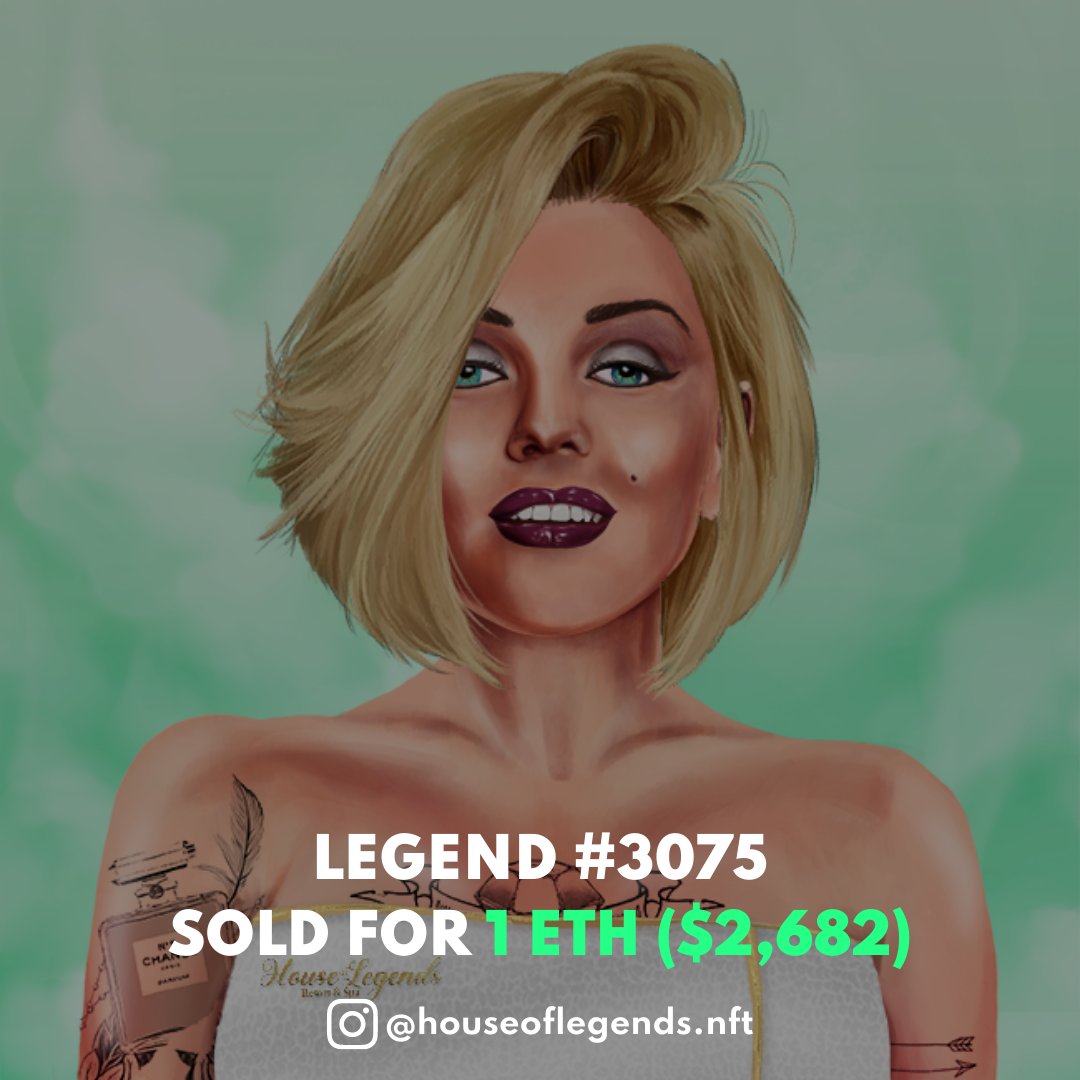 TheLegendsNFTs's tweet photo. LEGENDARY SALE! 💅 

All 👀 are on the Legends, as this beautiful Spa Marilyn just sold for 1 #ETH ($2,682), just in time for our Gem Vaults releasing later this quarter! 💎 

IYKYK, pick up your Legend now to secure your Vault 😉 

#NFTCommunity #NFTs #MarilynMonroe https://t.co/UCWKBbuVZD