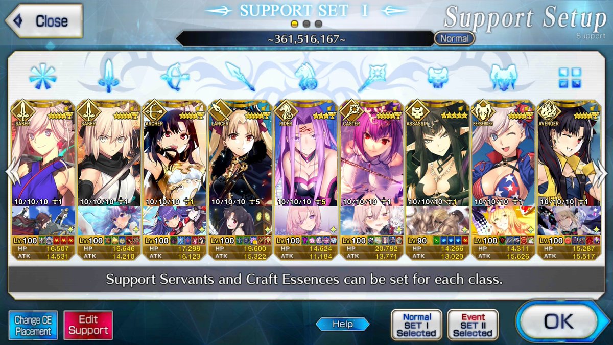 darklordnaga's tweet photo. Current NA Support List for HQ!
Make sure to change your event list lads!
BLESSED TO FINALLY ACHIEVE THE DREAM!
Soon for both Musashis! Thinking if its possible to NP5 Okita (since its close to Shisou Lotto)
Feel free to follow! Full Currently!
#FGOUSA #SupportList https://t.co/revLPqjqh9