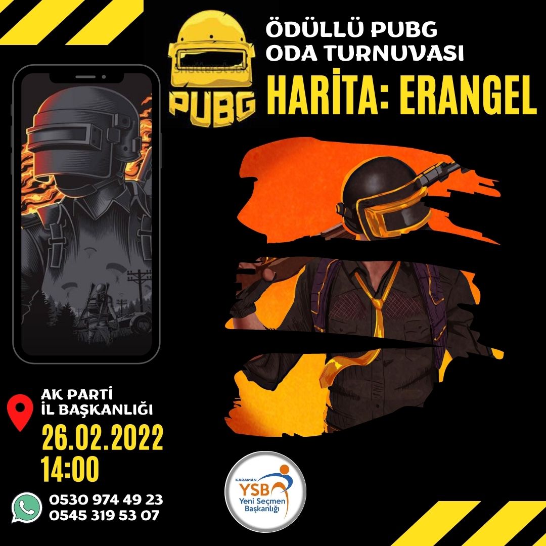 PUBG heyecanı seni bekliyor 🔥 

Yeni Seçmen [@secmen_karaman] birimimizin düzenlemiş olduğu ödüllü PUBG turnuvasında kozlarımızı paylaşıyoruz 💪🏼

Sizi de bekleriz ☺️

#pubgmobile #pubg