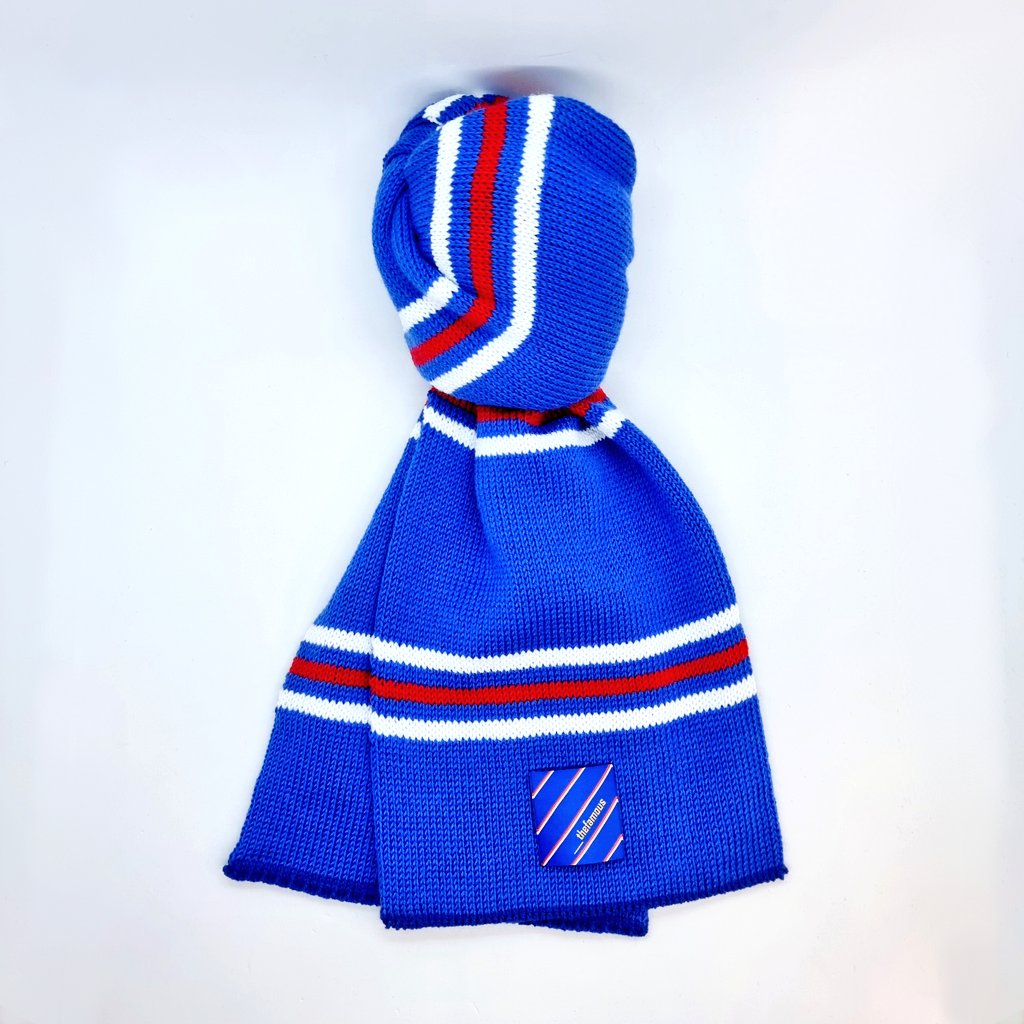 ___thefamous's tweet photo. ***LAUNCH COMP 🚨

Introducing our brand new Captain Scarf &amp; Loyal bobble hat. We make your colours. Available now ⤵️

🌐 https://t.co/0TAXrvR5x8

First one of each off the production line goes to a pair of winners. PLAY:

💙 Like
🔁 RT
🔵 Follow

Winners picked Saturday 26/02 👌🏻 https://t.co/KtQGRDnr7Q