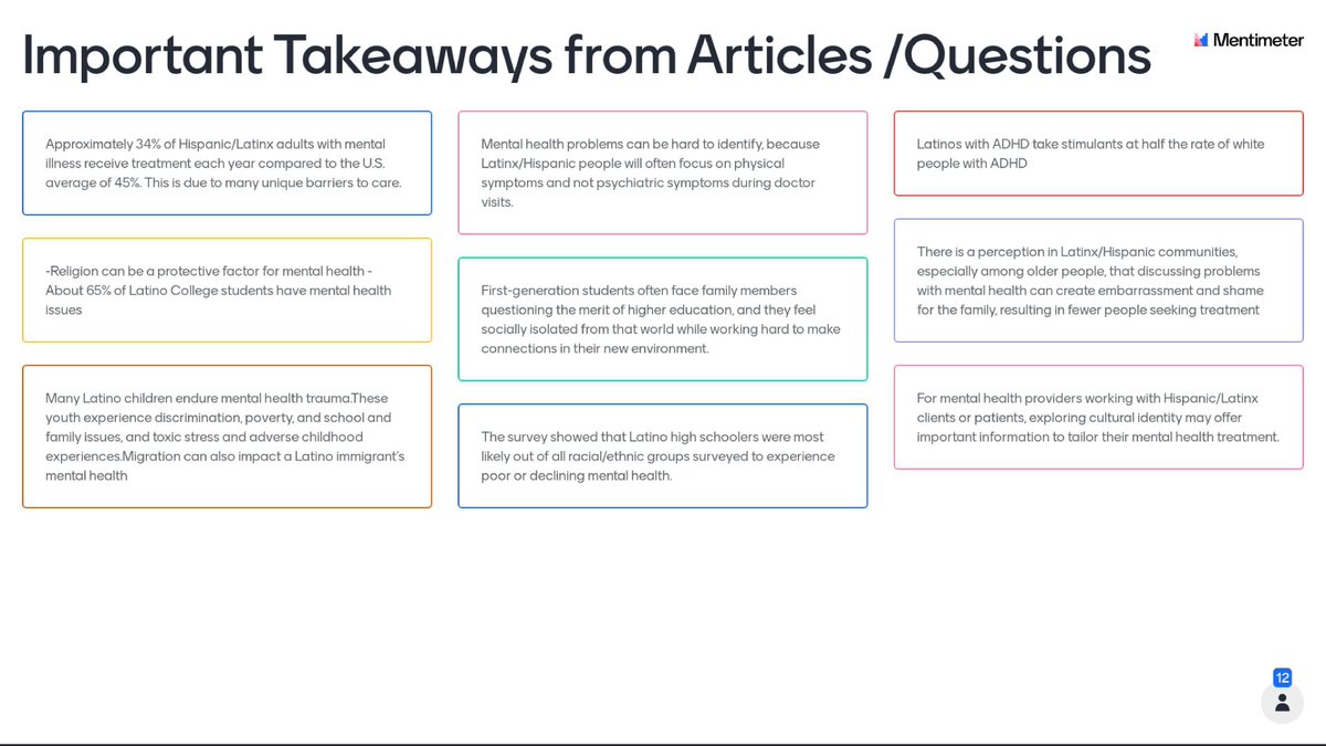 Gracias @DrCamachoR  for joining us in Latin American Studies and helping us discuss mental health!