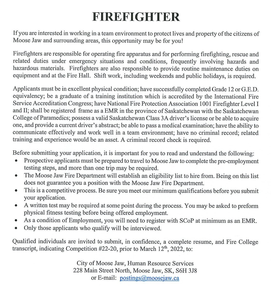 Moose Jaw Fire Dept (@mjfire) on Twitter photo 