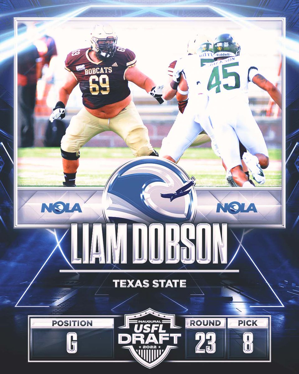 UFLBreakers's tweet photo. Welcome to New Orleans, Liam Dobson #GeauxBlueWave https://t.co/iwDa2sYoI4