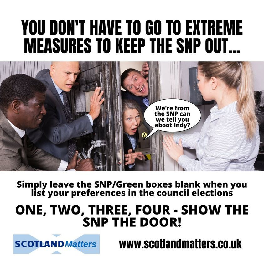 ukunionvoice's tweet photo. HOW THE COUNCIL ELECTION SYSTEM WORKS IN SIMPLE TERMS
To block the SNP and Greens leave THEIR boxes blank and vote ONLY for pro-UK candidates.
#NoVotes2SNP
#DontVoteSNP
#donotvotesnp https://t.co/c7tbaM2Gk2