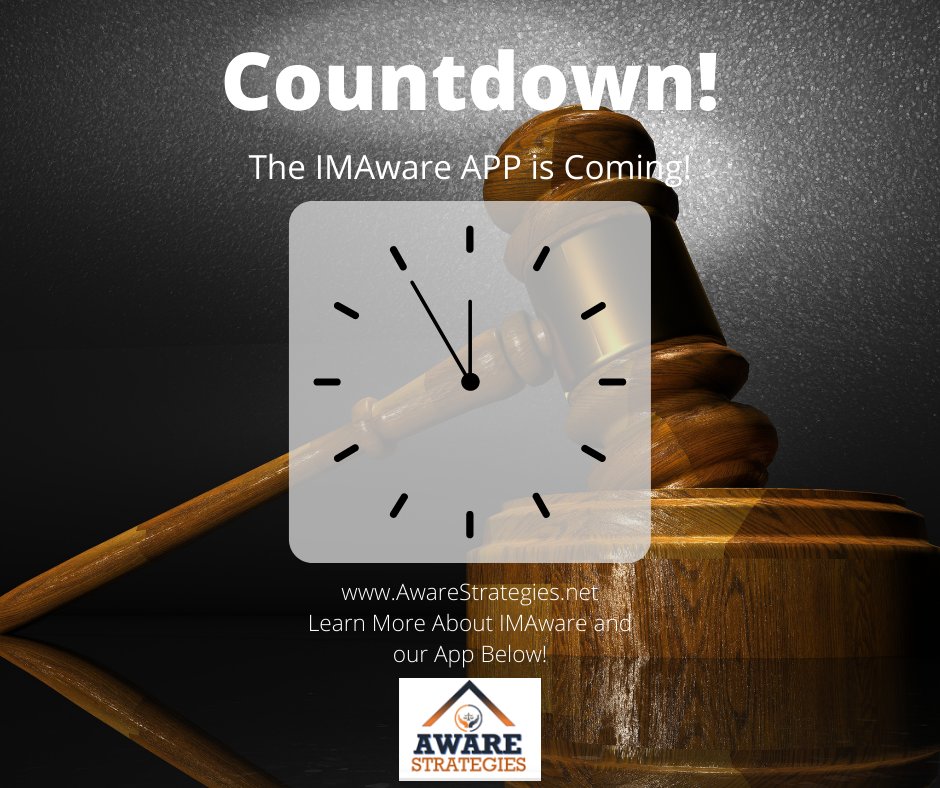We are proud to start the countdown to the launch of our IMAware APP. The latest, revolutionary APP designed to limit the number of negative interactions between law enforcement and citizens

Learn more about the app: AwareStrategies.net

#app #lifestyle #community #law