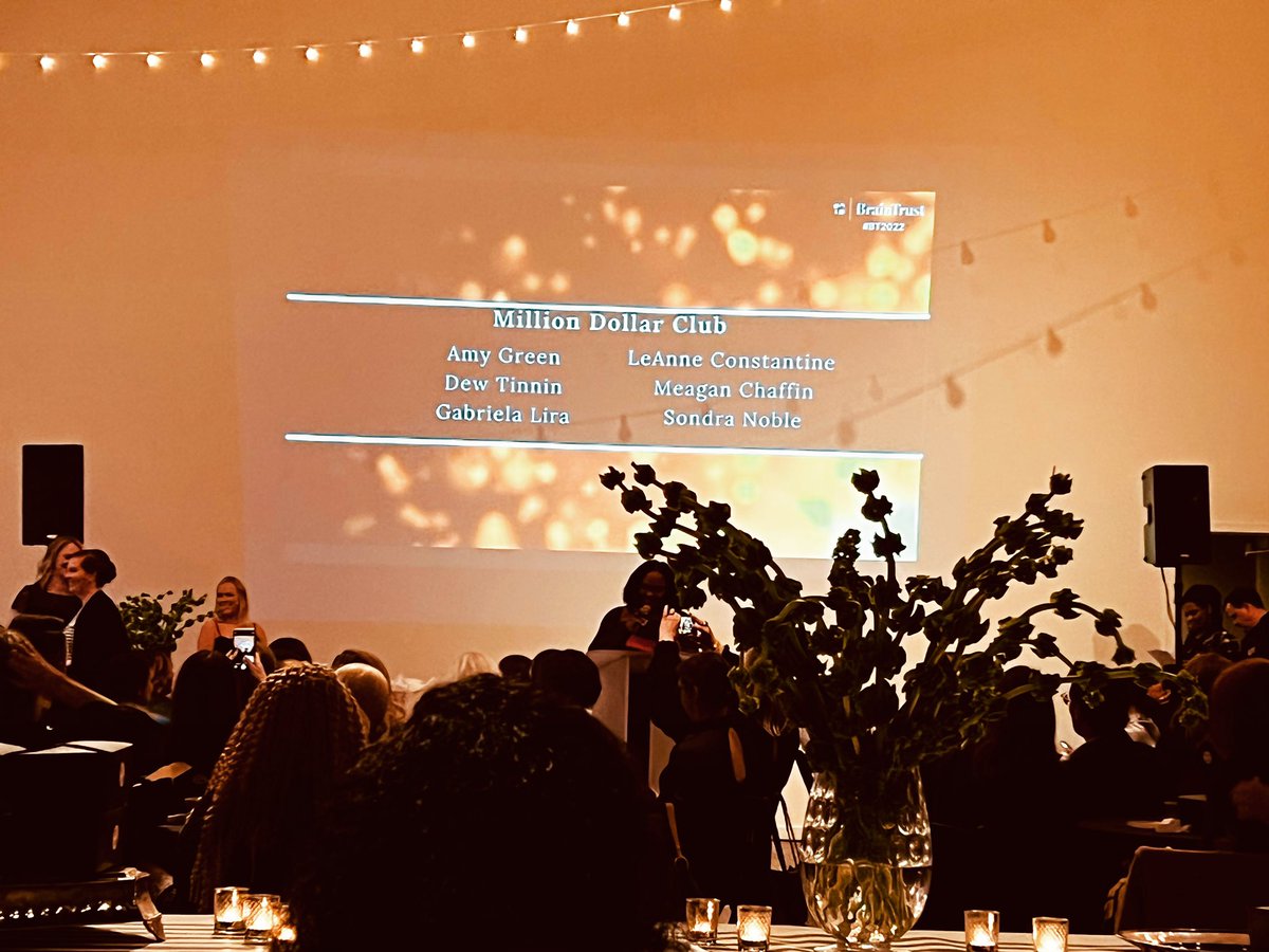 Visualization is about living in the new reality now. Congratulations to these phenomenal women entrepreneurs and thank you for the inspiration! <a href="/ourbraintrust_/">BrainTrust</a> #pacesetters #braintrust2022 #milliondollarclub #purpose #prosperity