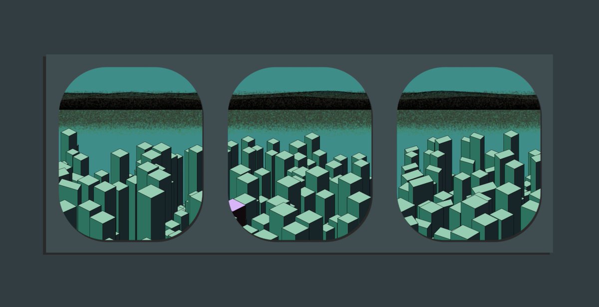 Aqw_Zert's tweet photo. Mountains, buildings, why not both? I'm working on the continuity between all the elements I want to have in this piece! 
#WIP #generativeart #genartclub  #proceduralart #nftart #fxhash #p5js https://t.co/8DwozdHlv8