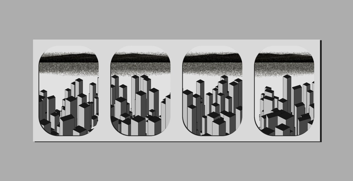 Aqw_Zert's tweet photo. Mountains, buildings, why not both? I'm working on the continuity between all the elements I want to have in this piece! 
#WIP #generativeart #genartclub  #proceduralart #nftart #fxhash #p5js https://t.co/8DwozdHlv8
