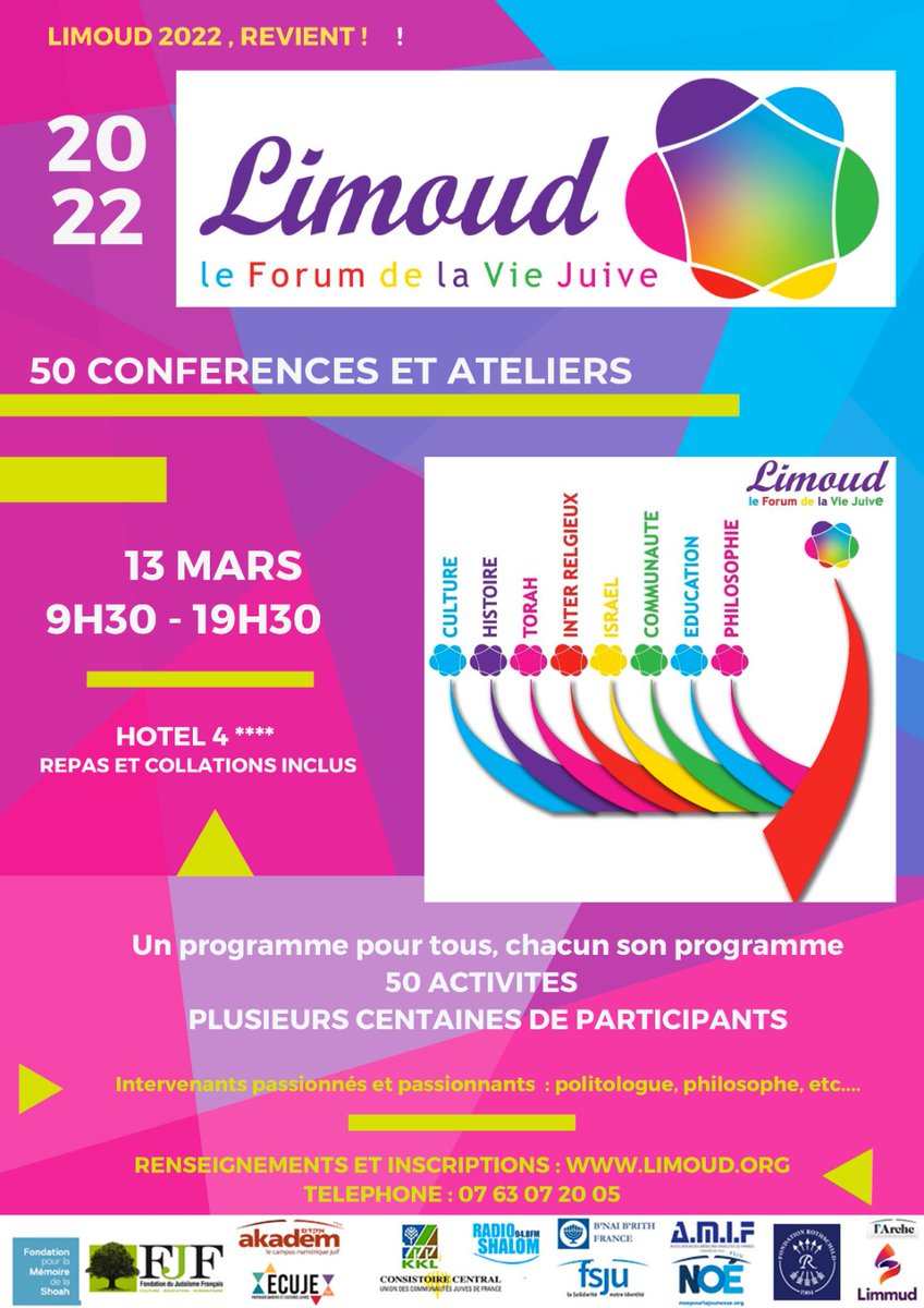 limoud's tweet image. Limoud 2022 revient le dimanche 13 mars, tout savoir ici :x02z9.mjt.lu/nl2/x02z9/589r…