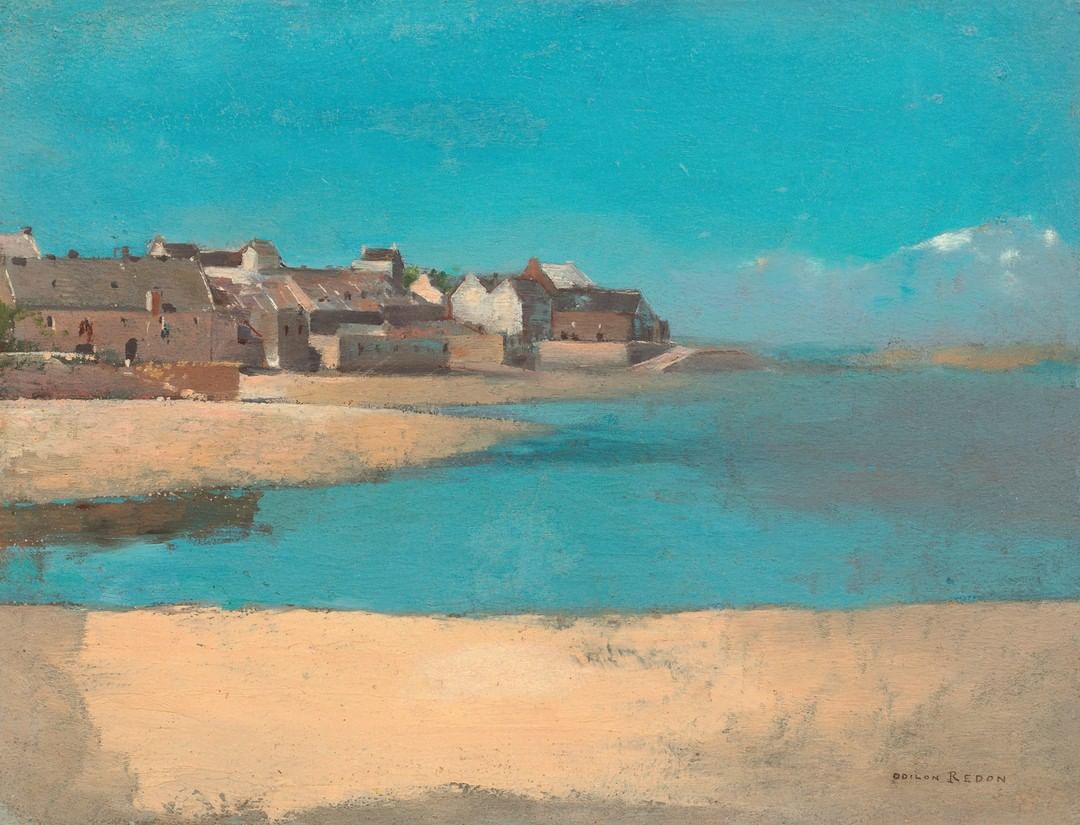DaQualche's tweet photo. Odilon Redon (1840-1916)
"Villaggio sul mare in Bretagna"
1880 ca. - Olio su cartone su faesite
National Gallery of Art, Washington DC

#odilonredon #pittura #arte #dipinti #paesaggi #XIXsecolo #paintings #art #frenchpainters #sea #nature #oilpaintings #landscapes #19thcenturyart https://t.co/nLnVmA0RVR