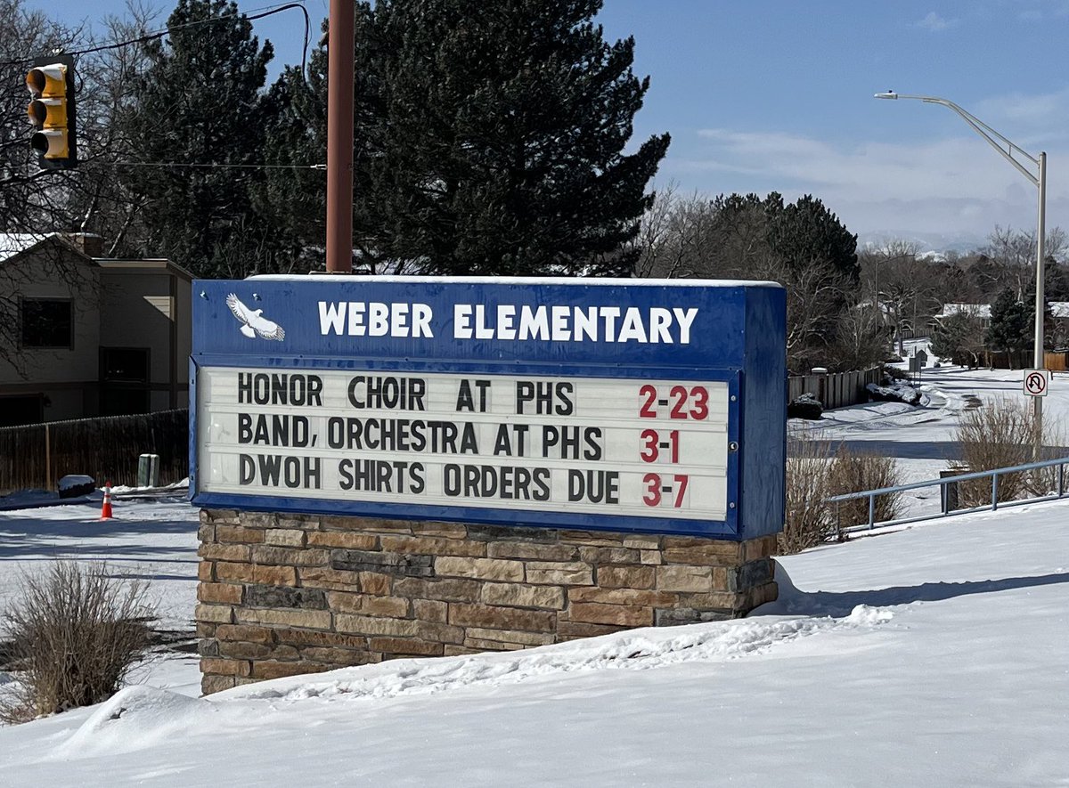 AmyWoodley's tweet photo. I get to visit Weber today—looks like a lot of great music happening here! https://t.co/UysidA6maR