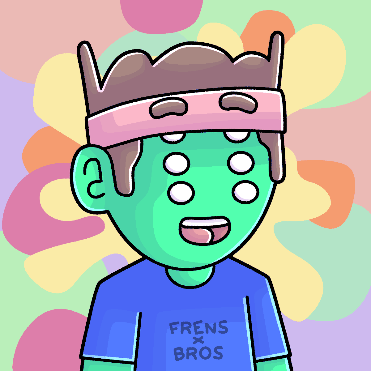 alienfrens's tweet photo. frens + bros... sounds fun right?

we're partnering with @SmallBrosNFT to give 100 Broslist spots to our holders.  

They've also made this awesome frens-inspired 1/1 for their collection 

Visit our discord's holders-only channel for more info https://t.co/n5vBOwljZC