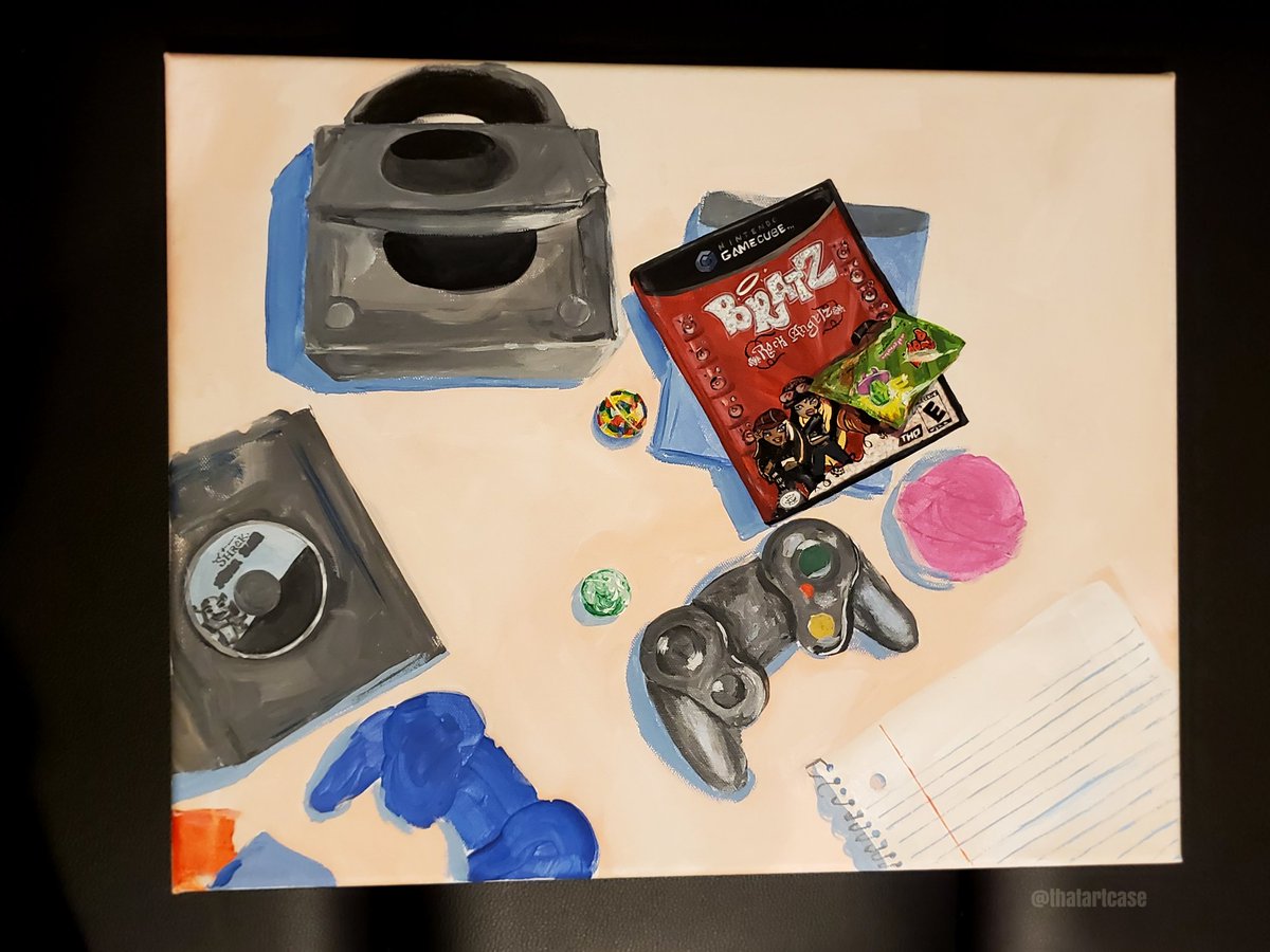 thatartcase's tweet photo. Another work in progress pic of this painting. I hope it brings you nostalgia and happiness #wip #artwork https://t.co/uRJx1Noony