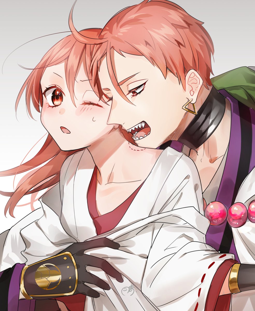 「※岩さに
噛み癖 」|晴🍣のイラスト