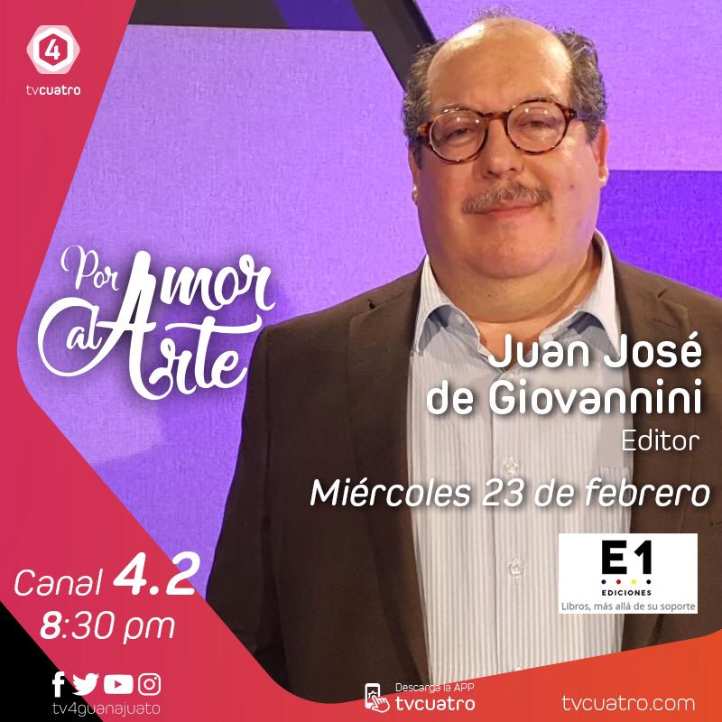 Es un gusto compartir con ⭐️Juan José de Giovaninni⭐️ la gran afición a las letras que disfrutamos con los materiales que de manera independiente nos ofrece <a href="/E1Ediciones/">E1ediciones</a> 🙌🏻✨📚 y <a href="/ExpresoDoble/">ExpresoDoble</a>