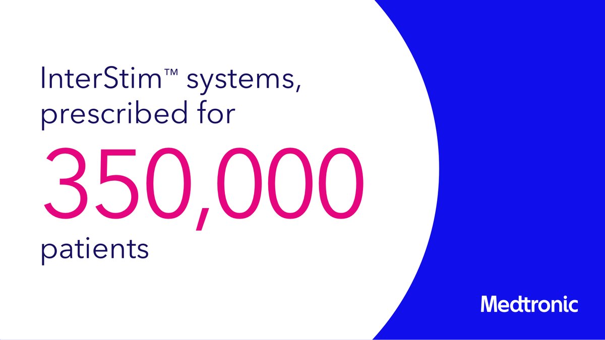 MDTPelvicHealth's tweet photo. We're proud to be your trusted partner. The InterStim™ systems have been prescribed 350,000 times https://t.co/N1dIr4rgBD  Important Safety Info: https://t.co/se2MofYmcu https://t.co/iu5O6ifrwF