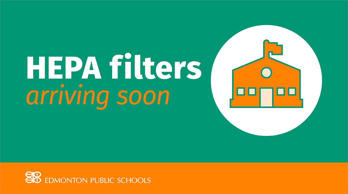 EPSBNews's tweet photo. We continue to take steps to reduce the risk of COVID-19 transmission in #EPSB schools. This includes installing HEPA filtration systems in every classroom. We anticipate classrooms will receive their units throughout March. Learn more: https://t.co/3ckPXxwJkg. #yeg https://t.co/KreOa7plIs