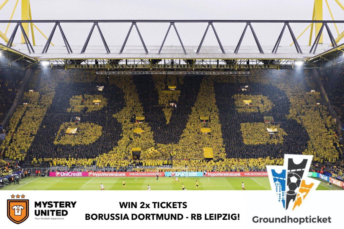 ‼️ WINACTIE! ‼️

In samenwerking met @MysteryUnitedNL geven wij 2x tickets weg voor de wedstrijd Borussia Dortmund - RB Leipzig.

Wat moet je doen om te winnen?

✅ Volg @mysteryunitednl &amp; <a href="/groundhopticket/">Groundhopticket</a>.nl
✅ Retweet deze tweet
✅ Tag iemand waarmee jij naar de wedstrijd wilt