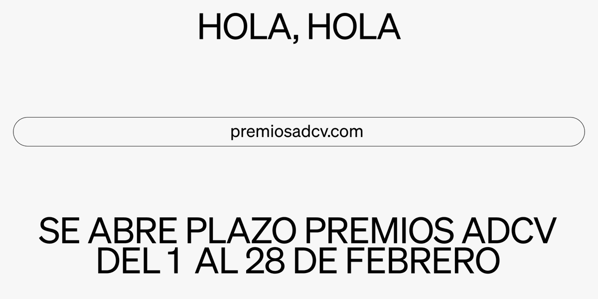 adgfad's tweet photo. 📣¡Últimos días! Todavía estas a tiempo de inscribirte a los #PremiosADCV202, dirigidos a trabajos de diseño gráfico y digital, producto y espacios producidos en la Comunidad Valenciana @ADCV_com 

💥 Los #ADGmembers tienen un 15% de descuento 

👉 https://t.co/mo75VH2seg https://t.co/OR30brRYqu