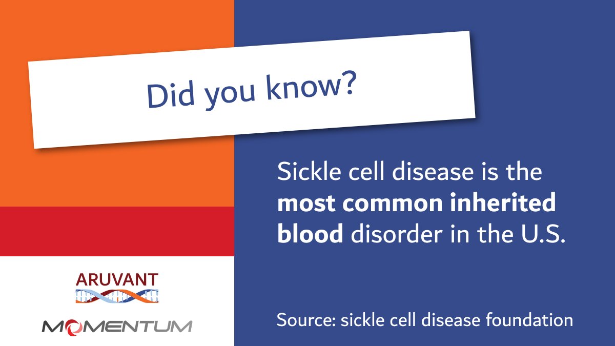 AruvantSciences's tweet photo. We are on a mission to treat sickle cell disease. Find out more about our research for those living with sickle cell disease: https://t.co/LB0r4rb7Qt.
#sicklecell #clinicaltrials #aruvant #genetherapy #scd #sicklecelldisease https://t.co/eWMH75RTiR