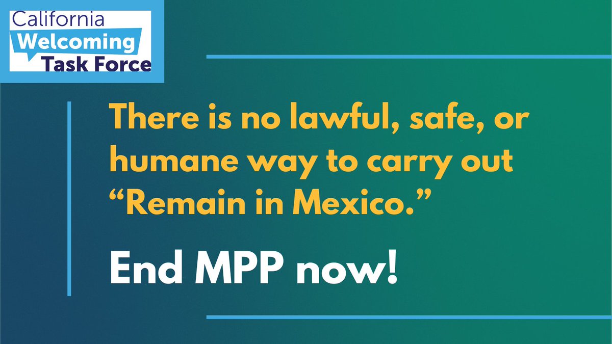 When forced to remain in Mexico, including in border cities like Tijuana & Mexicali, families seeking asylum face danger, discrimination, kidnapping and worse. Remain in Mexico (MPP) is illegal and inhumane! #WelcomeWithDignity #EndMPP