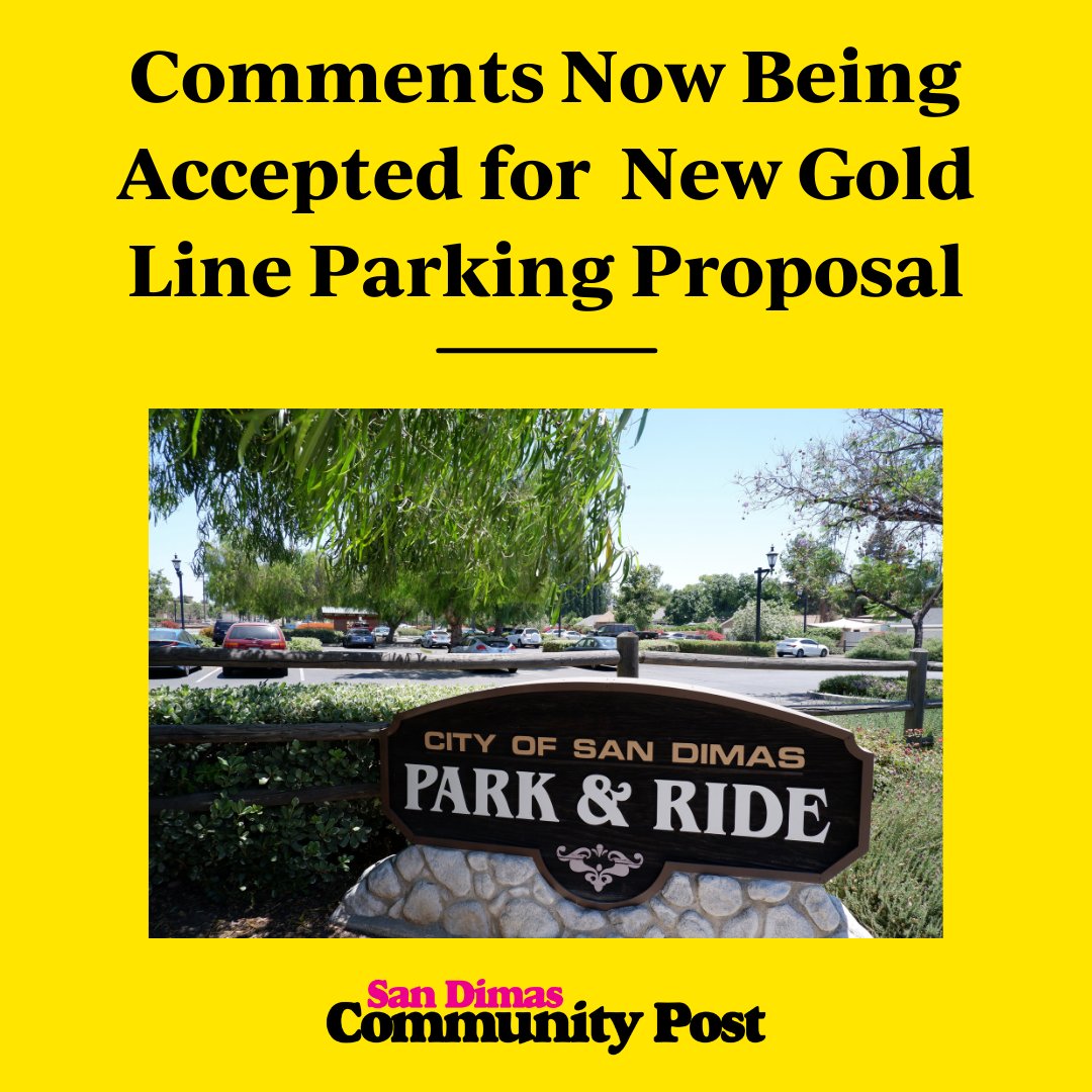 SDCPost's tweet image. Foothill Gold Line Construction Authority is accepting public comments until April 4 at 5 p.m. regarding a new proposal to convert the downtown San Dimas Park &amp;amp; Ride to Gold Line parking. 

foothillgoldline.org/environmental-…

#sdcp #sandimas #goldline #environmentalstudy #parking #iwillride