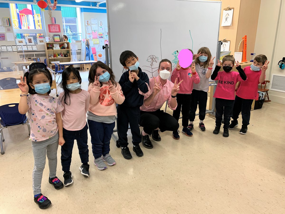 KCSMatters's tweet photo. This group of SK students wore pink today to pledge their respect and to embrace all people for who they are.
#PinkShirtDay #QuestionAndBeCurious #ThinkFlexibly #SeekCollaboration #CAISSchool #Toronto #IndependentSchool #TorontoIndependentSchool #CISOntario #KCS #TorontoSchools https://t.co/JXVMieest9