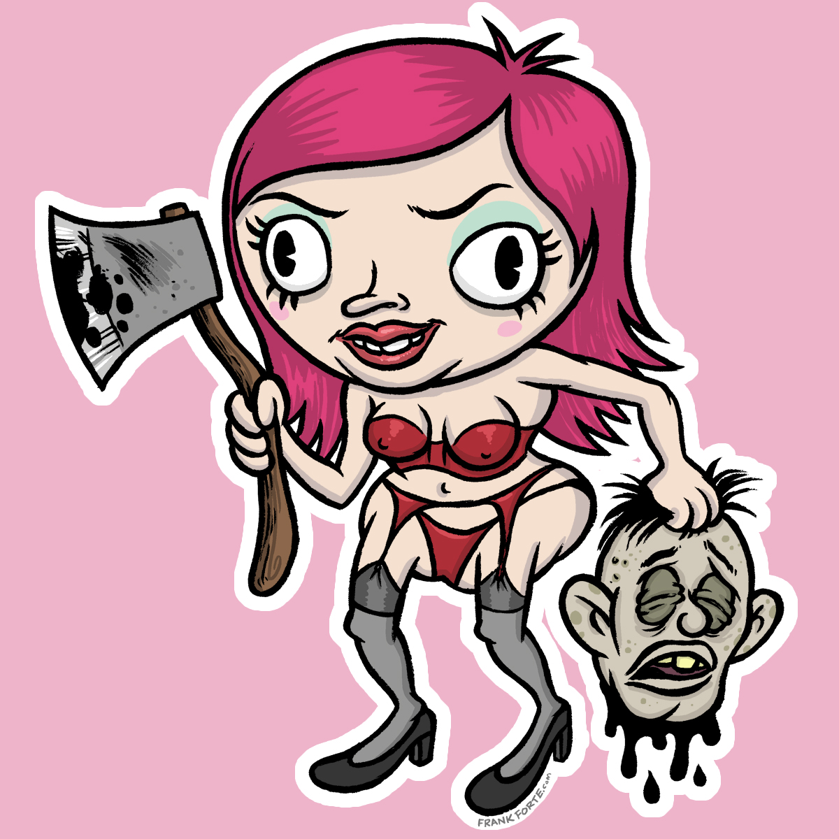 FrankForteArt's tweet photo. Happy new Year--Here's MOLLY WITH AN AX -- I’m working on turning some of these drawings into stickers and enamel pins. More fun drawings and art to come!! @disburst @rockinpins
#darkart #frankforte #artist #artoftheday #cartoonportrait #sketchytank #drawingstuff #papersketch https://t.co/oORPYgaOa1