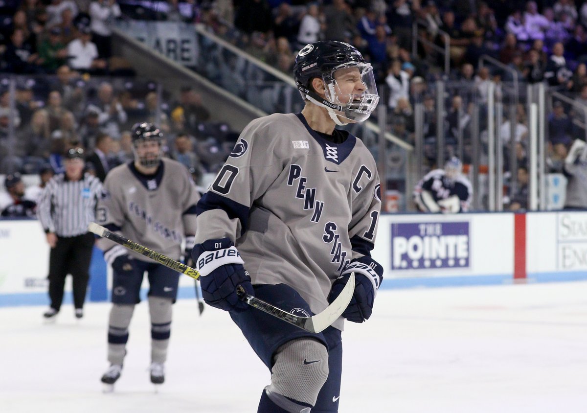 PennStateMHKY's tweet photo. BREAKING: Former captain Brandon Biro '20 is set to make his NHL debut tonight for the Buffalo Sabres in Montreal!!

Biro will become the third Nittany Lion to play in an NHL game!!

#WeAre #HockeyValley https://t.co/qX8hAUEV2y