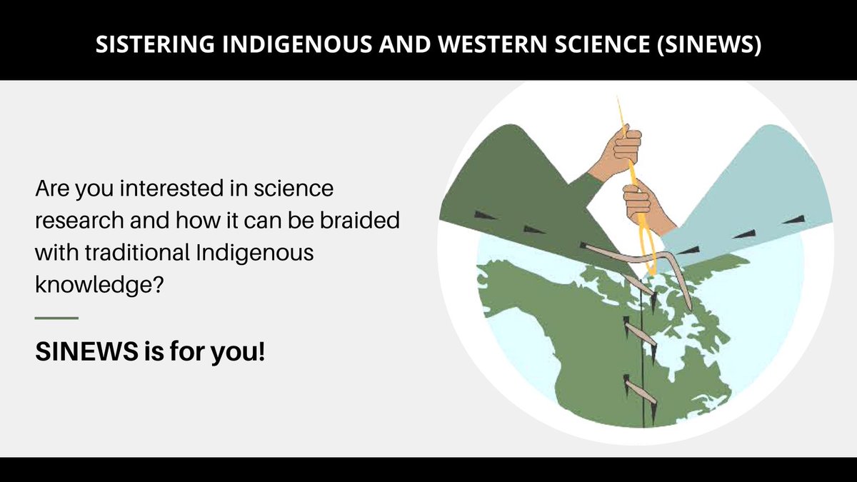Now accepting undergrad student applications: SINEWS, an 8 month paid mentorship program that aims to increase the representation of Indigenous and non-Indigenous women in #STEM fields and research. Learn more:  bit.ly/3ptOEXR