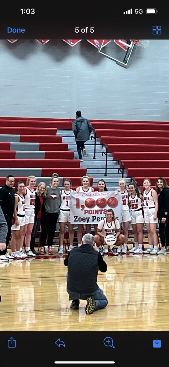 kellypersails1's tweet photo. So proud of you Zoey and thankful for a great group of teammates and coaches. ❤️1,000🏀 https://t.co/QL2L07z3TU