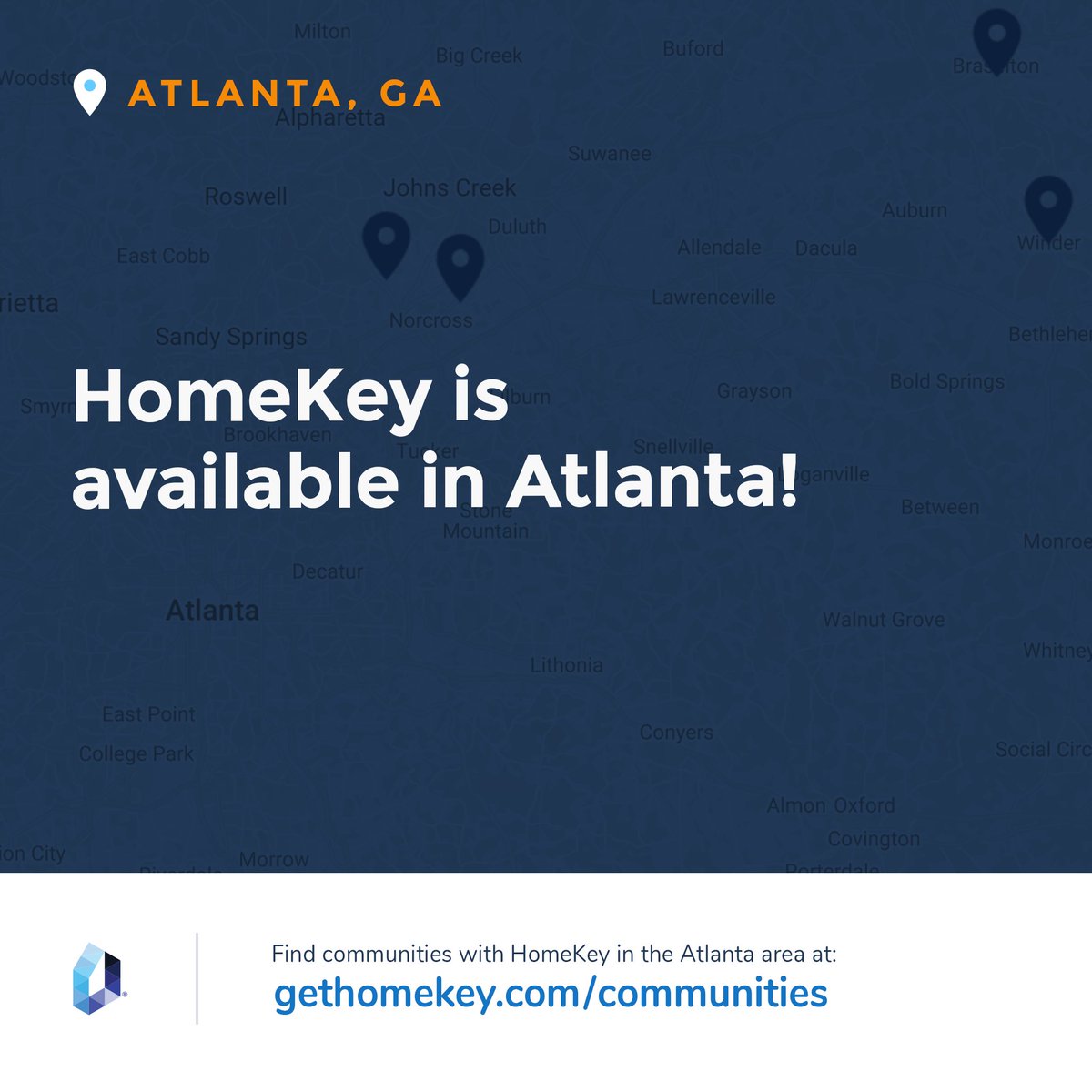 gethomekey's tweet photo. HomeKey is now available in the Peach 🍑 State!
MissionHomes - building homes in the heart of up-and-coming areas in Atlanta.  HomeKey will launch in four new communities, bringing intelligent homes to Georgia for the first time.
#gethomekey #missionhomesatl #intelligenthome https://t.co/Gc7hUhqqAp