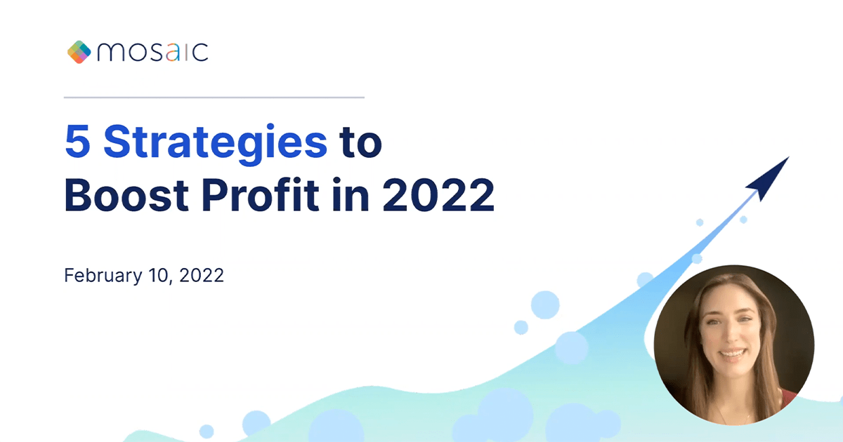 Looking to increase profit without burning you and your team out? Watch our on-demand #webinar: 5 Strategies to Boost Profit in 2022. It's only 25-minutes and full of advice you can implement immediately. buff.ly/3vduO6Q