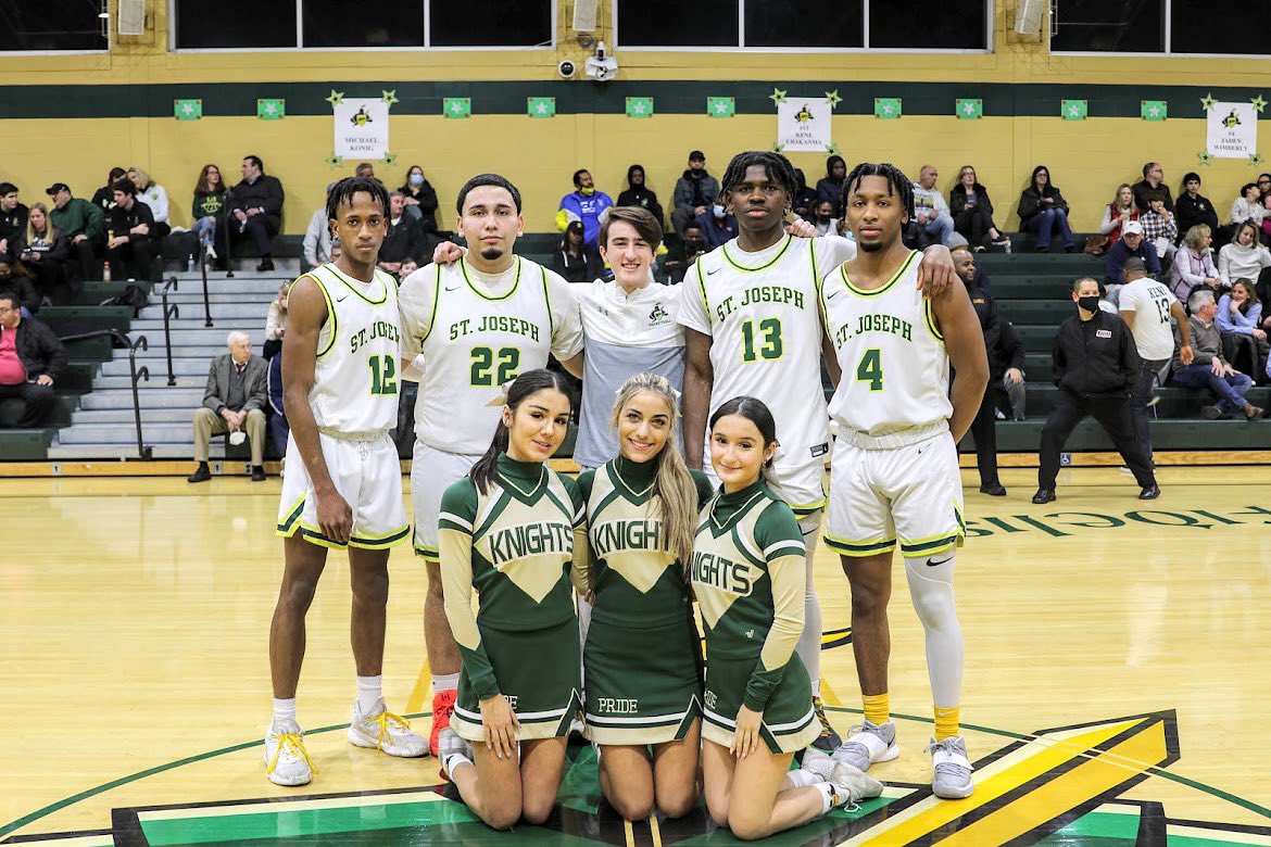 Last night was a great night, a 57-50 win over River Dell Hs, but more importantly a night to celebrate our seniors‼️Thank you for all you’ve done for SJR Basketball and continued success in all your future endeavors🔰⚔️