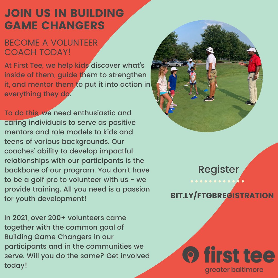 FirstTeeBalt's tweet image. Spring classes are just around the corner! We are looking to add some more volunteers to our team. If you are interested visit the link this link and we will be in touch: bit.ly/FTGBRegistrati…