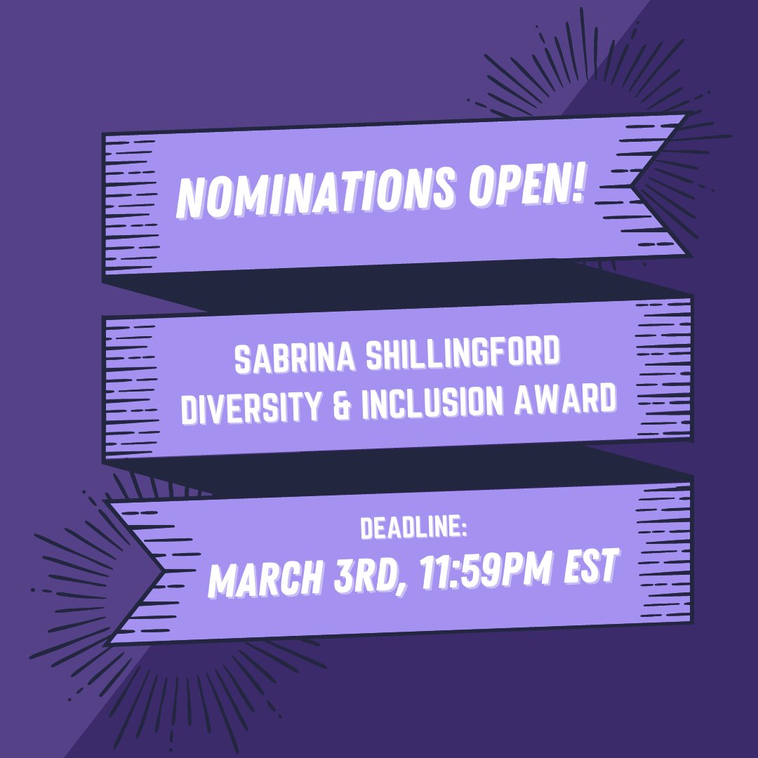 Nominations are now open for the inaugural Sabrina Shillingford Diversity and Inclusion Award! The OWN member selected for the Award will be awarded the amount of $500.00. For further details and to apply, please see the following nomination form: docs.google.com/forms/d/e/1FAI…