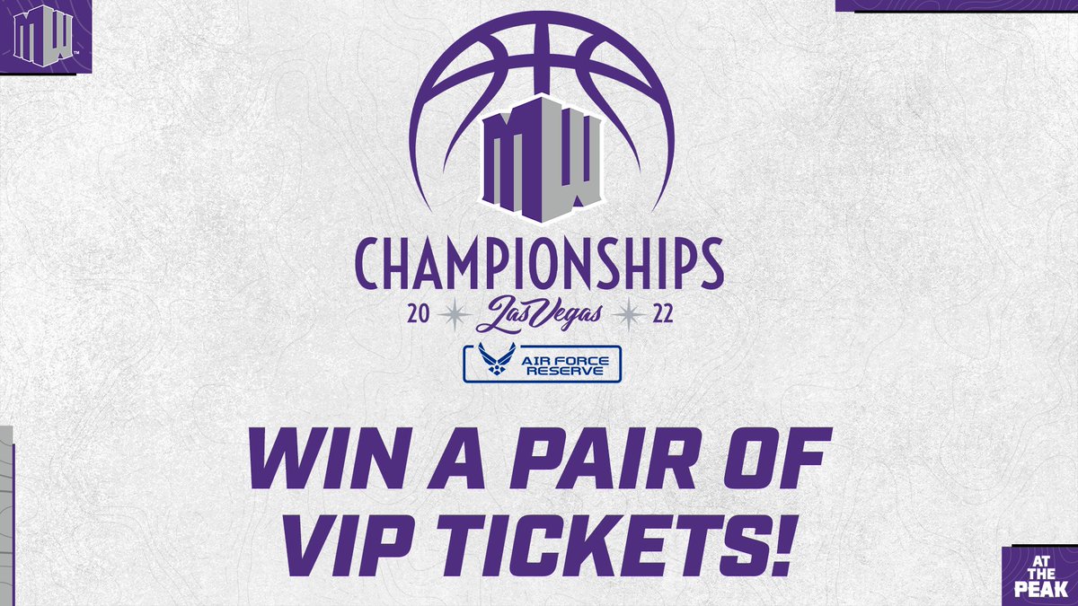 MountainWest's tweet photo. Guess what?

We convinced the ticket folks to give us some #MWMadness VIP tickets and now we're giving them to YOU!

Here's how to win:
1️⃣. RT &amp; like this post
2️⃣. Reply with a 📸 wearing your best MW school gear
3️⃣. Follow us (we'll DM you if you win!)

@Join_AFReserve https://t.co/33xIMidiCX