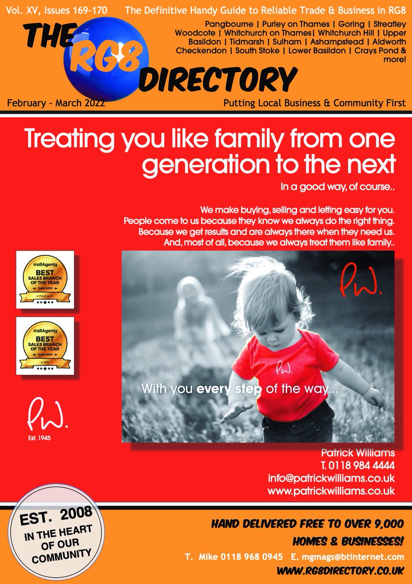 The latest issue is out. Find out more at rg8directory.co.uk
