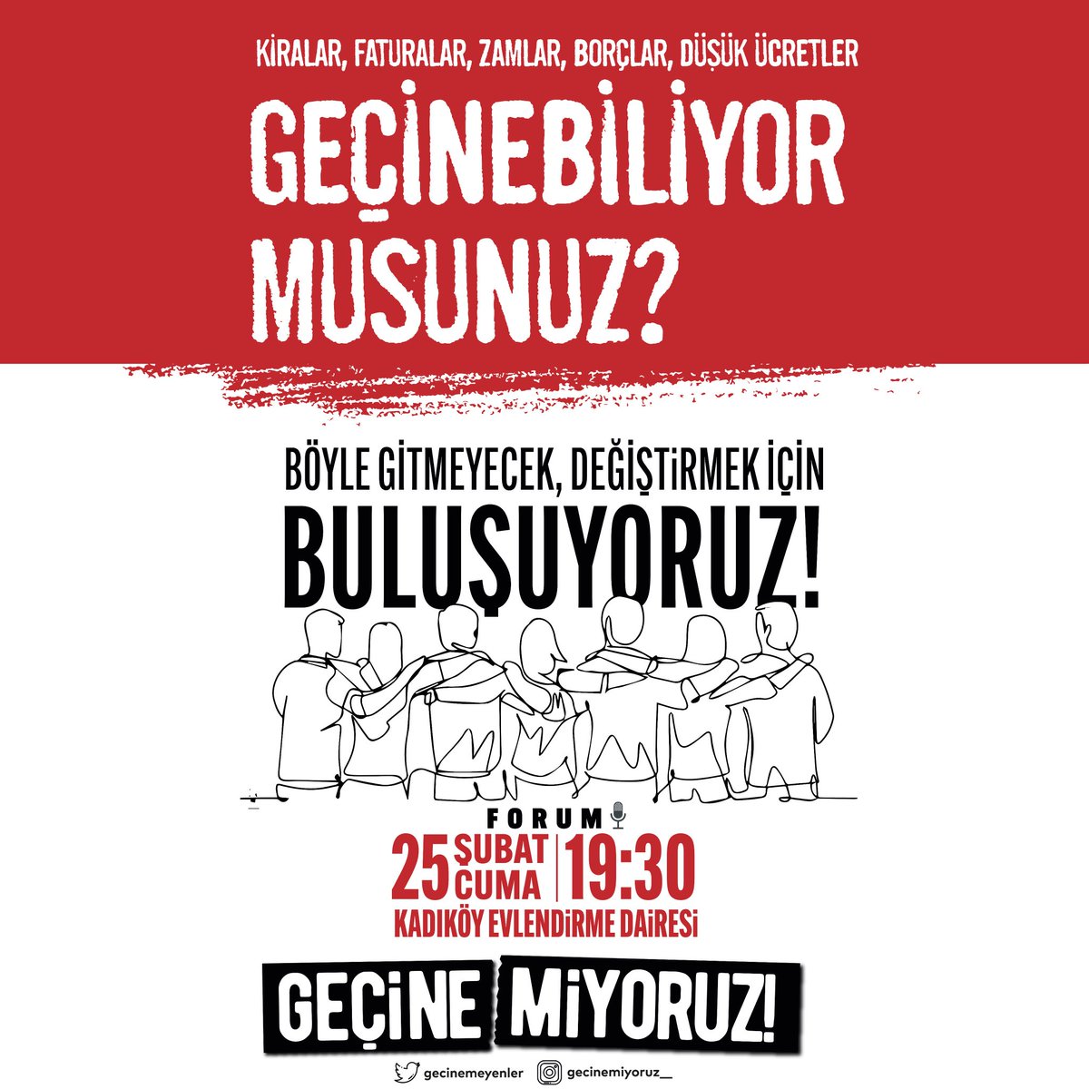 Sarayın faturasını biz ödemeyeceğiz!
#BuZamlarlaYaşanmaz