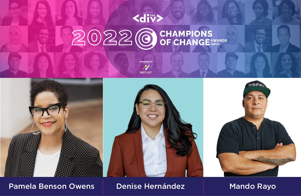 We are thrilled to see our leadership as nominees for DivInc's 2022 Champions of Change Awards! Pam, Denise, Mando you're already winners to us for the work you do. Check out the rest of the gamechangers for 2022: divinc.org/2022championso… 
#proudmoment #changemakers #tnpatx