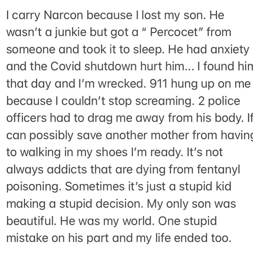 The power of Narcan and Naloxone...

#CarryNaloxone #EndOverdose #EndStigma