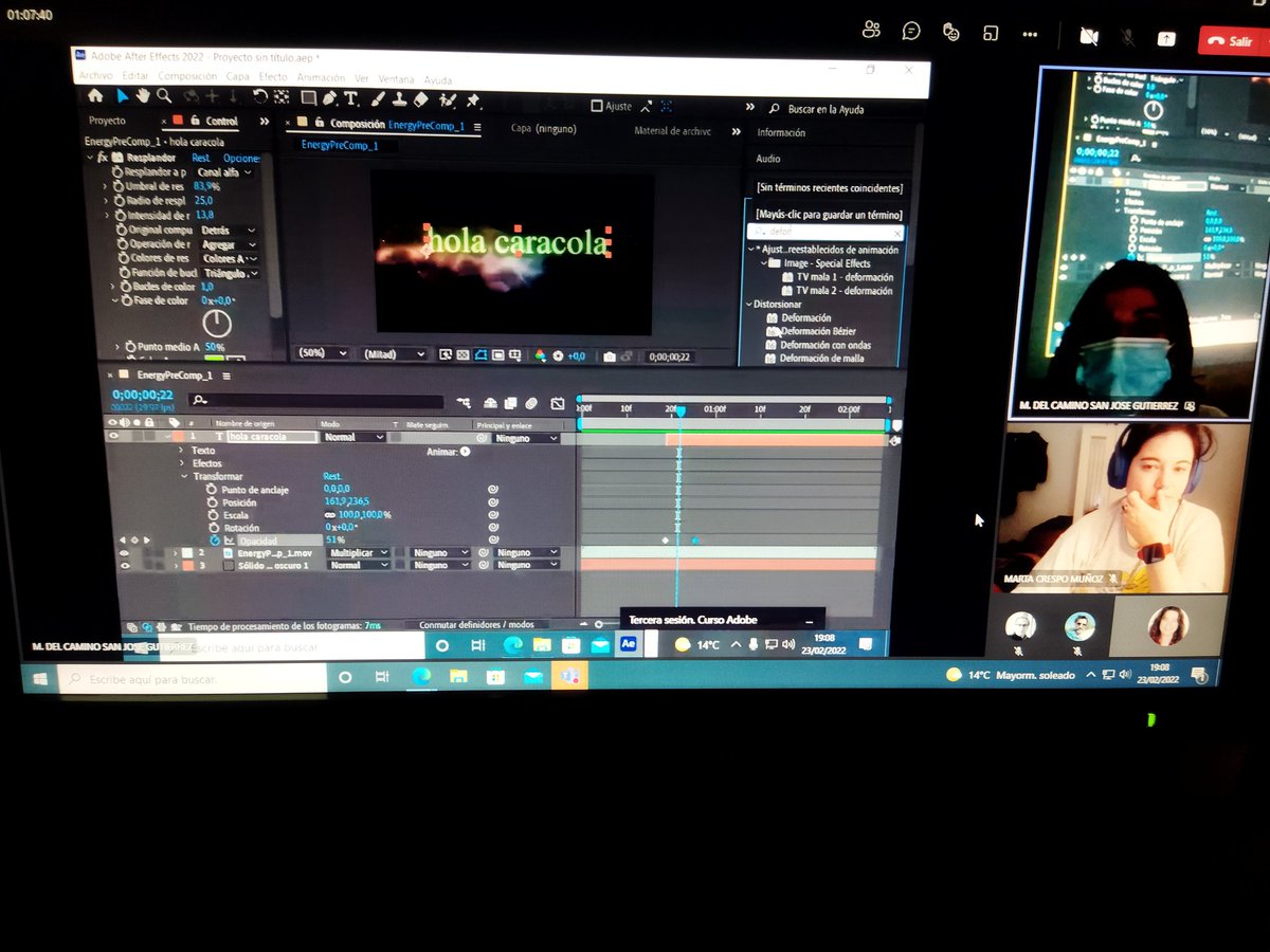 lenguae_CFIEVA's tweet photo. En la @EArteValladolid los docentes mejoran en edición de vídeo gracias a la explicación y los clicks de @SanCamino 💫, el software de #adobeAfter y su propia imaginación
🔹efectos visuales innumerables
🔹imágenes animadas...
y más!
@AdobeES @cfievalladolid #FormacionCyL #TiCyL https://t.co/AplwrQvLQT