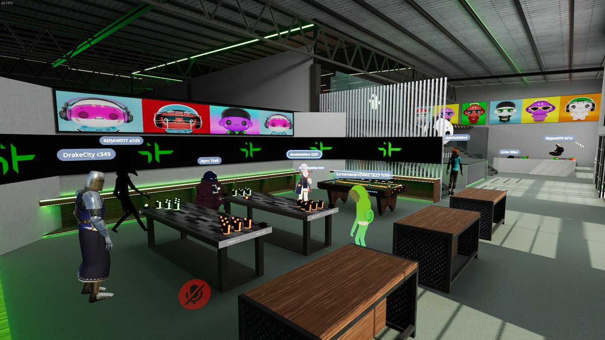 GigaHubOfficial's tweet photo. Gigammunity Games Night is LIVE! 🎱

Search for ‘GigaHub Arena’ under Worlds in VRChat to join us!💚

#Solana #NFTCommunity https://t.co/V3Nx8sMNP5
