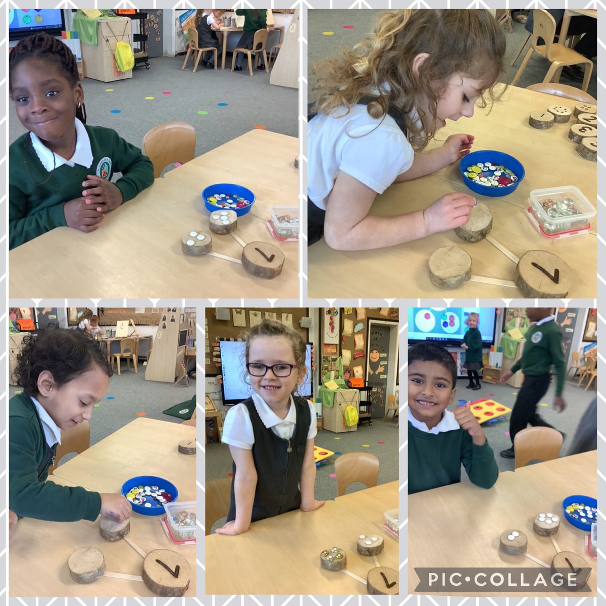 Reception have been exploring the composition of 6, 7 and 8 using part part whole models. Once we found one way to partition a number, we tried to find a different way. We noticed that the whole remained the same. #SJSBEYFS #SJSBmaths