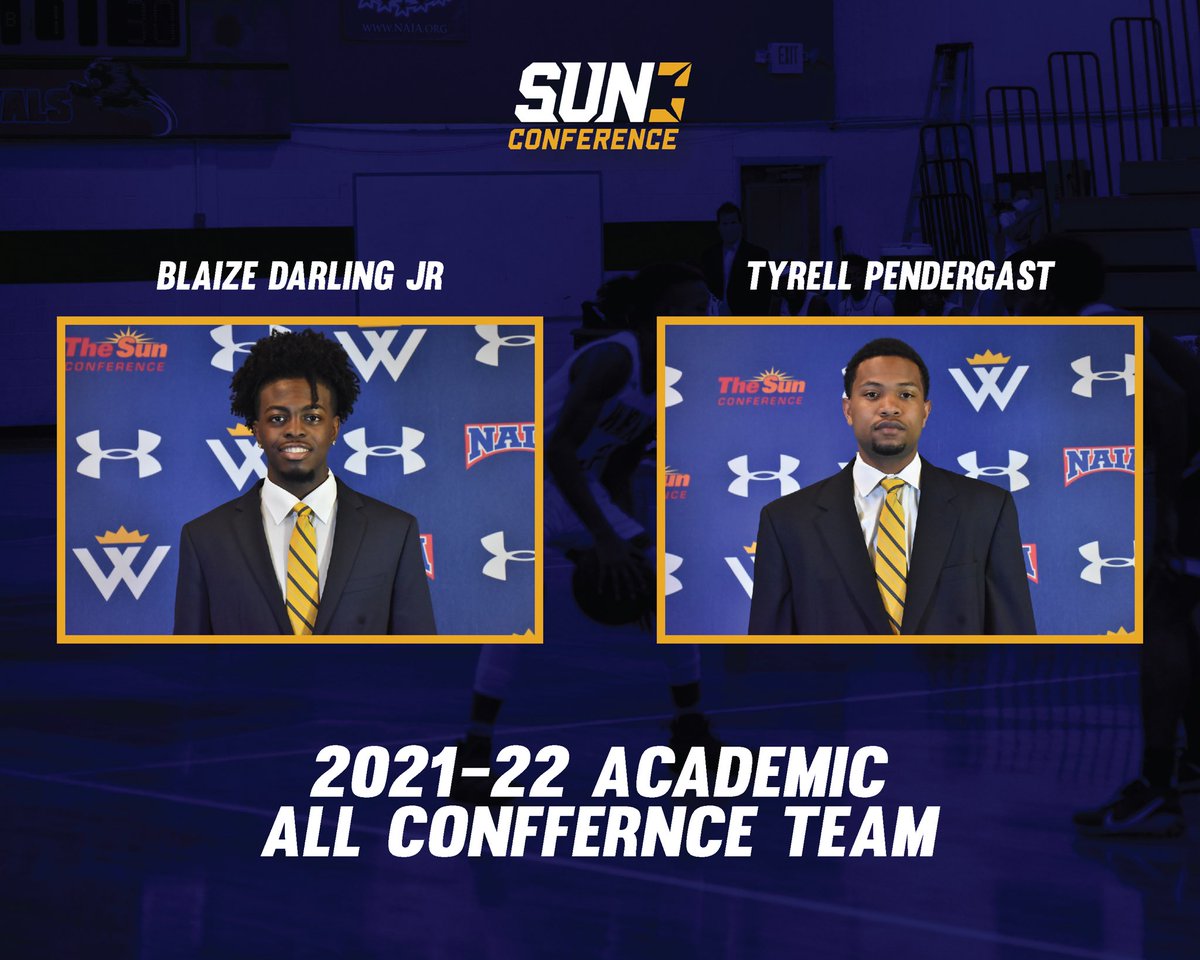 📖📝 ALL ACADEMIC TEAM 📝📖

Congrats to <a href="/blaize_242/">Blaize Darling Jr</a> and Tyrell Pendergast on earning a spot in the <a href="/sunconference/">The Sun Conference</a> all academic team! This is a reflection on their relentless effort in the class room! 

#GrittyNotPretty