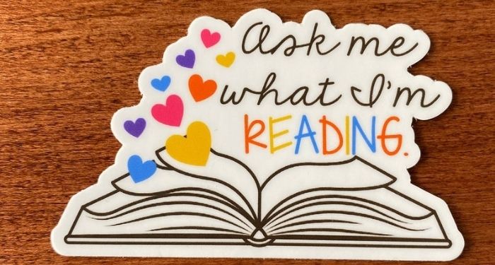 BookRiot's tweet photo. Where do you display your bookish sticker collection? (And if you don't have one yet, this post will fix that.) https://t.co/AVW8La5QWc https://t.co/9xFOTXBG2m